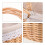 Wicker Picnic Basket with Liner and Handle 3