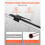 Adjustable Cargo Bar Steel Load Stabilizer 2 pcs 89-104 in 4