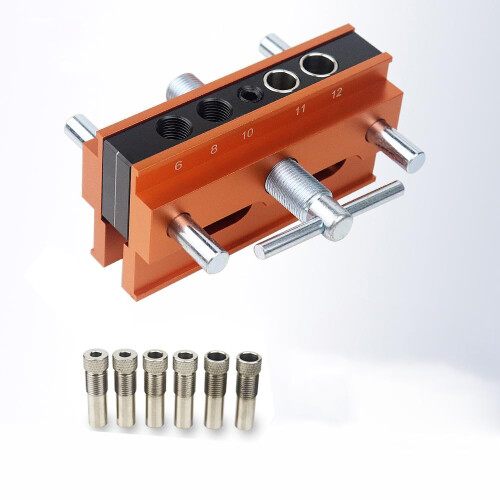 Self-Centering Hole Punch Locator Set with Doweling Jig