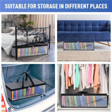 10 Pack Hat Storage Bag for Baseball, Caps Hat Organizer Case Hat Holder Rack with 2 Carry Handles for Closet Moisture