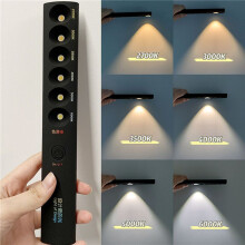 3X Lámpara de Temperatura de Color de 6 Modos, Recargable, 2700 K-6000 K, Luz para Fotografía, Medidor de Luz, Sensor de Movimiento, Herramienta de
