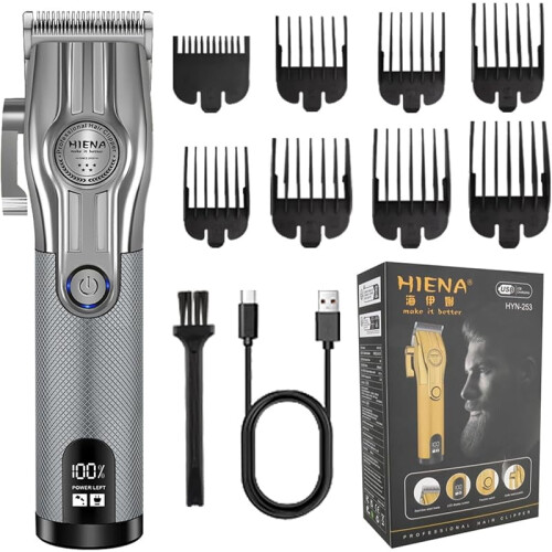Cordless Hair Clippers for Men USB Rechargeable 8 Combs