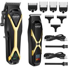 Professional Cordless Hair Clipper and Trimmer Set for Men