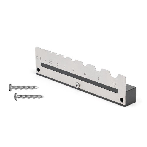 Wall-Mounted Tool Tray Organizer for Hex Keys Aluminum