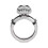 Halloween Black and White Zircon Ring Unisex 2