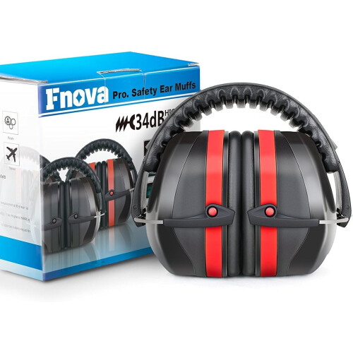 TIFOR NRR 26dB–41dB Adjustable Earmuffs for Adults and 1