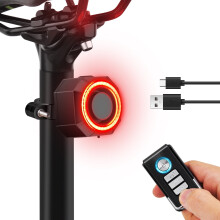 Smart Bike Alarm and Tail Light IP65 Waterproof 113dB