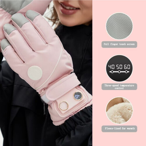 Heated Gloves Windproof Rechargeable 1 Pair