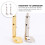 Unbranded violin chin rest clamps silver 2 pcs 6