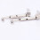 Unbranded violin chin rest clamps silver 2 pcs 7