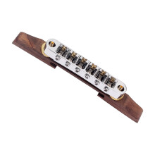 Archtop Guitar Bridge Zinc Alloy Rosewood Adjustable Height