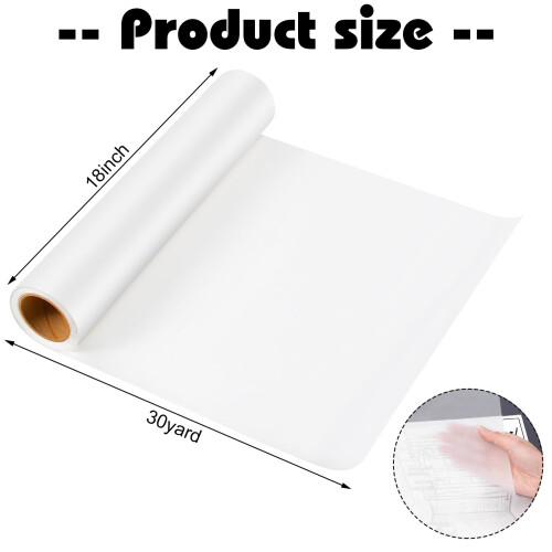 Tracing Paper Roll White Translucent 18 x 30 Yds 1