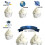 Outer Space Cake Topper Set 26 Pieces Assorted Colors 6
