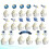 Outer Space Cake Topper Set 26 Pieces Assorted Colors 7