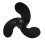 Black Marine Outboard Propeller for Mercury 3.5/2.5HP 4
