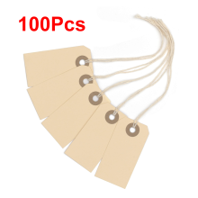 Manila Paper Tags with String 100 pcs
