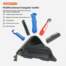 Zestaw Narzędzi do Hamulców Rowerowych Bike Tool Triangle Bag do Rowerów Składanych dla , Narzędzie do Naprawy Rowerów Składanych