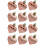 Rose Gold Heart Ornaments 12 pcs Shatterproof 5