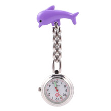 Purple Nurse Fob Watch with Carabiner Portable