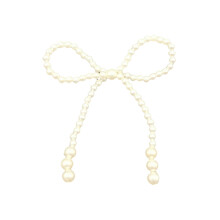 Pearl Bow Christmas Ornament Tree Topper Pendant