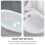 NICEXMAS Plastic Sitz Bath Seat White Foldable 1 Piece 6