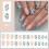 Almond Press-on Nails Glossy Natural Full Cover 8