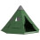 6 Men Tipi Tent with Carry Bag - Green 1