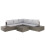 Charles Bentley Charles Bentley Rattan & Polywood Corner Lounge Set 1