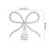 Silver Rhinestone Bow Tree Topper 6-inch 2
