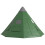 6 Men Tipi Tent with Carry Bag - Green 2