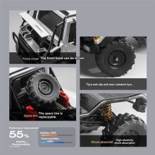 MN333 U4000 RC Car 1/18 4WD Climbing Off-Road Vehicle Simulation Light Metal Front Electric Remote Control Car Green