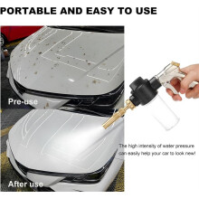 High Pressure Car Wash Foam Sprayer, with 3.5oz/100cc Plastic Soap Dispenser Bottle, Adjustable Soap for Car Washing