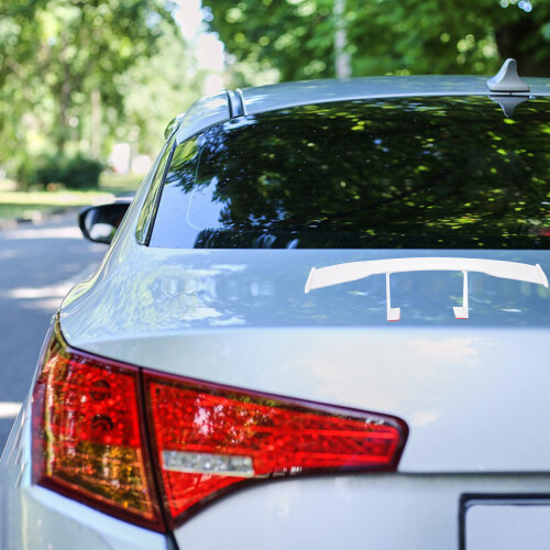 Rear Wing Spoiler for Vehicle White 1 Piece 1