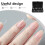Pretyzoom Transparent Fake Nail Tips ABS Material 500Pcs 5