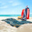 Beach Towel Bag Microfiber 70x140cm + Drawstring Backpack 6