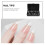 Fake Nail Tips Transparent Full Cover 500Pcs ABS 3