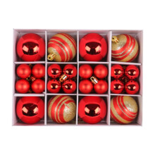 Christmas Ornaments Set Gold Red 40 pcs 1.18 2.36 inch
