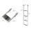 Stainless Steel Marine Ladder with Folding and Telescoping Features, Boat Accessories, 4 Step 6