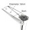 Stainless Steel Marine Ladder with Folding and Telescoping Features, Boat Accessories, 4 Step 5