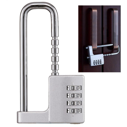 Stainless Steel U-Shaped Cabinet Lock with Adjustable