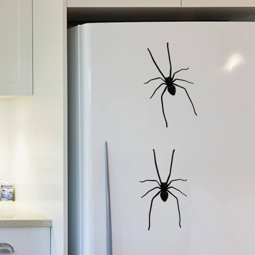 3D Realistic Spider Fridge Magnet Black