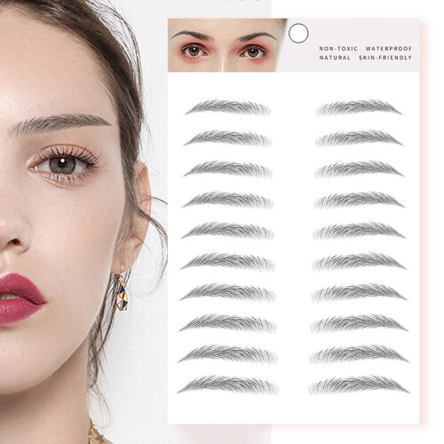Eyebrow Stickers European Style Broken Eyebrow Water