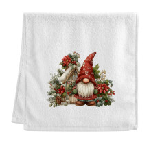 Christmas Gnome House Hand Towel Cotton 15.5x29.5 Inch