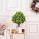 24-inch Flocked Artificial Christmas Tree with Stake 6
