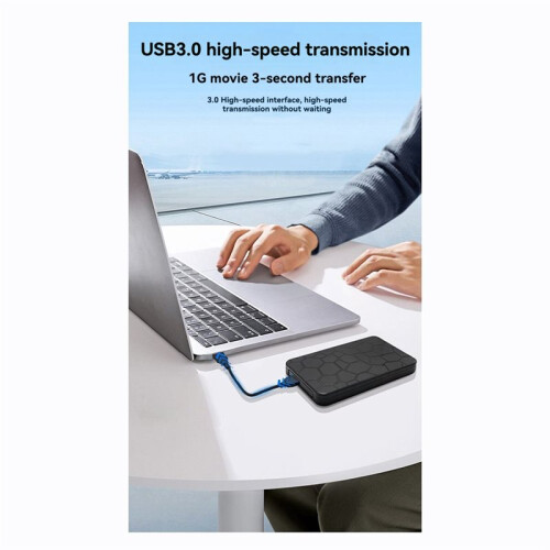 Solid State  Laptop USB Universal SSD 2.5-Inch Marble Pattern External Hard Drive Enclosure