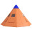 6 Men Tipi Tent with Carry Bag - Orange 2
