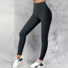 Women's Tummy Control Leggings Gray 2XL