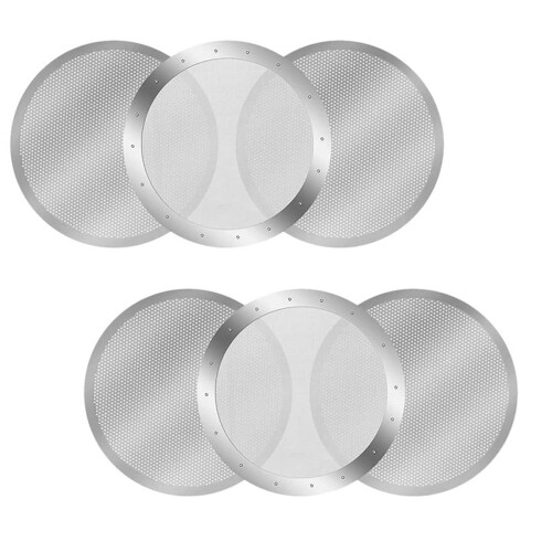Metal Reusable Coffee Filter Mesh for Espresso Maker Silver
