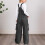 Girls Snowflake Washed Denim Overalls Wide Leg 5