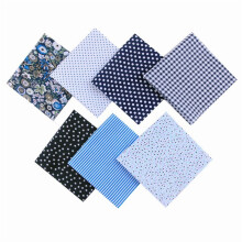 Cotton Fabric Squares Floral Print 50x50cm 7-Pack
